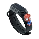 Orologio digitale braccialetto in silicone bambino bambina Sportivo cartoni animati - cinturino compatibile xiaomi mi band (Spider)
