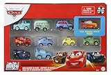 Mattel Disney Pixar Cars - Mini Racers Derby Racers, confezione da 10 mini veicoli in metallo da collezione, ispirati ai celebri personaggi, giocattolo per bambini, 3+ anni, GKG08