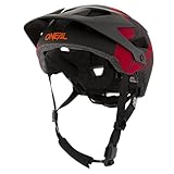 O NEAL | Casco da Mountainbike | MTB | Aperture di ventilazione per il raffreddamento, cuscinetti lavabili, standard di sicurezza EN1078 | Defender Nova | Adulto | Rosso Arancione | Taglia XS M