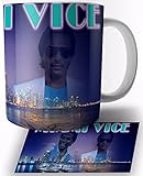 Miami Vice Don Johnson Tazza di Ceramica Bianca 325ml Mug