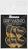 Ibanez PPA16HSGYE - Confezione da 6 plettri della serie Wizard Sand Grip, 1,0 mm, colore giallo 1.2mm Yellow