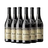 GIORDANO - BOX BAROLO - Confezione di 6 Bottiglie di Barolo DOCG Invecchiato Rosso - 6 Bottiglie da 75 cl