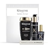 Kérastase Kit con Omaggio Chronologiste Shampoo Bain 250ml + Termoprotettore Thermique 150ml+ Huile 50ml, per Capelli da Rivitalizzare