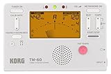 KORG - TM-60-WH, Accordatore / Metronomo di altissima precisione, Bianco