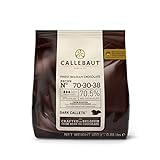 Callebaut - Gocce di cioccolato fondente 70%, sacchetto da 400 grammi