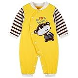 Bambino Pagliaccetto in Cotone Ragazze Ragazzi Pigiama Tutina Fumetto Outfits, 3-6 Mesi