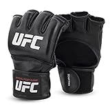 UFC Official PRO Fight Glove, Guanti MMA Uomo, Nero e Bianco, XXL