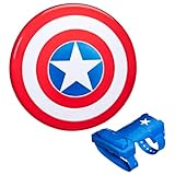 Hasbro Marvel Avengers, Giocattolo di Captain America con Scudo Magnetico Blast e Guanto, Giochi per Roleplay Ispirati ai Supereroi, dai 5 Anni in su