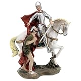 Holyart Statua San Martino a Cavallo Resina 22 cm