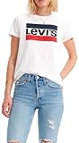 Levi s The Perfect Tee, T-Shirt Donna, Sportswear Logo White, S