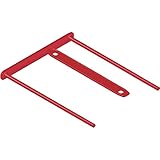 Fellowes - Clip per archivio, 10 cm, 100 pezzi Colore: rosso