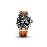 Orologio Locman Montecristo 0542A01S-00BKORSO Al quarzo (batteria) Acciaio Quandrante Nero Cinturino Caucciu