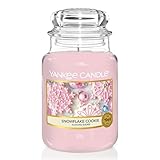 Yankee Candle Candela Grande Vaso, Biscotto del Fiocco di Neve