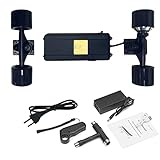 FATOX, skateboard elettrico fai da te, kit di modifica per skateboard, 15 km/H, azionamento singolo, senza spazzole, fuoristrada e longboard con telecomando, modifiche per skateboard (senza scheda)