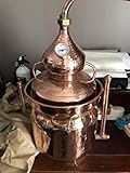 arterameeferro Distillatore Alambicco in Rame 10 Litri Modello bagnomaria