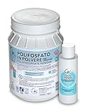 WK Polifosfato in Polvere 1 Kg per Dosatori | Super concentrato| Comprensivo di gel mani igienizzante 100 ml 70% alcool | Made in Italy