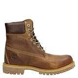 Timberland Heritage 6 Inch Premium Waterproof Stivali Uomo, Marrone (Medium Brown Nubuck), 45 EU