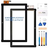 SRJTEK per Asus ZenPad 10 Z300M P00C Touch Screen Digitizer Vetro di ricambio, NO LCD (nero)