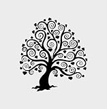 FASHWORK Adesivo murale Wall sticker Albero della vita - love - amore - idea regalo per la casa Dimensioni 45x49 cm