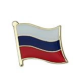 Patch Nation Russia Russian Flag Spilla in Metallo