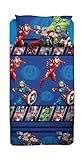 Avengers, Set Lenzuolo Letto Piazza E Mezza, Completo Letto Piazza E Mezza Disney, Lenzuolo Sopra, Lenzuolo Con Angoli, Federa, Blu, Marvel, Disney, 100% Cotone, Prodotto Ufficiale