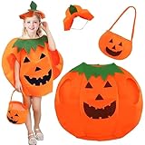 DERAYEE Costume da Zucca di Halloween,Bambini Vestiti Halloween,Costume Carnevale Cosplay Feste