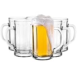 Glasmark Krosno - Set di bicchieri per birra, 0,3 litri, bicchieri da birra, boccale di birra, bicchieri per birra, bicchieri da birra artigianali, lavabili in lavastoviglie, 6 x 300 ml