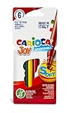 Carioca Pennarelli Joy Paperboard Wallet, Pennarelli Colorati per Bambini con Punta Fine, Ideali per Disegnare e Colorare, Super Lavabili, Colori Assortiti, 6 Pezzi