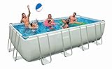 Intex 26352 - Piscina Rettangolare, pompa di filtraggio a sabbia, Blu/Grigio, 549 x 274 x 132 cm