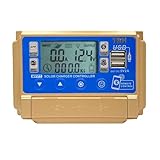 Y&H MPPT 30 A, regolatore di carica solare, 12 V, 24 V, regolatore di carica con display LCD, doppia USB, comunicazione app, tensione di carica regolabile, adatto per gel al piombo acido, FLD, litio