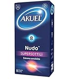 Akuel Nudo Profilattico Super Sottile 8 Pezzi