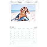 Calendario 2025 da muro personalizzato - Calendario da parete 13 fogli personalizzabile con le tue foto, calendario 12 mesi pronto da appendere (22x34 cm)