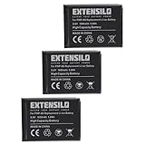 EXTENSILO 3x batteria compatibile con Easypix DVX5233 Optimus fotocamera digitale DSLR (1600mAh, 3,6V, Li-Ion)