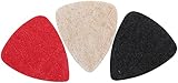 U-K 3 pz Ukulele Picks Feltro Forma Plettri Universale Chitarra Prestazioni Parti Ukulele Chitarra Musical Itrument Accessori (Colore Misto) Durevole