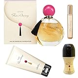 Avon Set regalo Far Away 4 pezzi. Eau de Parfum Spray, Deoroller, mousse per il corpo, spray tascabile in confezione regalo natalizia