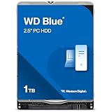 WD Blue 1TB per Laptop, Hard Disk interno da 2.5”, 5400 RPM Class, SATA 6 GB/s, Cache da 128 MB, Garanzia 2 anni