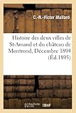 Histoire des deux villes de Saint-Amand et du château de Montrond, Décembre 1894.