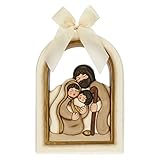 THUN - Formella con Sacra Famiglia - Decorazioni Natale Casa - Formato Grande - Ceramica - 21 x 2,5 x 28,8 h cm