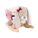 Nattou Dondolo per bambini Nina Il Coniglietto, 10 - 36 mesi, 62 x 32 x 52 cm, Beige/Rosa, 987295