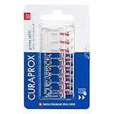 Curaprox Interdentalbürsten CPS 07 prime, Refill, 8 Stück, 0.7 mm Durchmesser, 2.5 mm Wirksamkeit, rot, Nachfüllpackung, ohne Halter