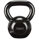 Amazon Basics - Kettlebell in ghisa, 20 kg, Nero