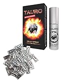 Tauro Ritardante Spray Extra Power 5ml + Confezione Profilattici Mix Pamitex Blu Natural 12 Pezzi + Tutti Frutti Pamitex Oro 12 Pezzi