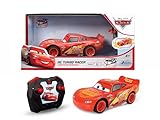 Jada - Disney Cars, Radiocomando Cars Saetta Mc Queen Turbo, 203084028, + 4 Anni, Scala 1:24, 2 Canali