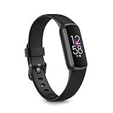 Fitbit Luxe Health & Fitness Tracker with 6-Month Fitbit Premium Membership Included, Stress Management Tools and up to 5 Days Battery, Nero/Acciaio Inossidabile Nero Grafite