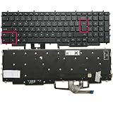 XINDIKBHUB Tastiera per computer portatile retroilluminata per Dell Alienware m17 R3 M17 R4 06VYDX 6VYDX-4-zone RGB retroilluminata (non per tasto RGB!!!)