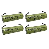 4x Batteria ricaricabile Ni-Mh Stilo AA 1,2V 2000mAh con linguette lamelle terminali a saldare per pacco pacchi batteria