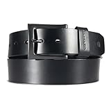 Carhartt Jean Belt Cintura, Pelle brunita (Nero), 56 Uomo