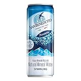 Acqua Minerale Frizzante San Benedetto in Lattina | 24 Pezzi da 33 Cl | Plastic Free | Prodotto a Ridotto Impatto Ambientale