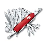 Victorinox, Swiss Champ, Coltellino Svizzero, Originale, Multiuso, Campeggio, 33 Funzioni, Lama, grande, Cavatappi