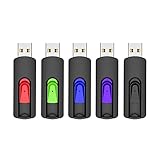 Vansuny Chiavette USB 16GB USB 3.0 5 Pezzi Pendrive USB 3.0 16 GB USB Unità Flash 16 Giga Memoria USB Stick con Design Retrattile per Laptop PC Desktop, Confezione da 5 Pennette USB Portatile